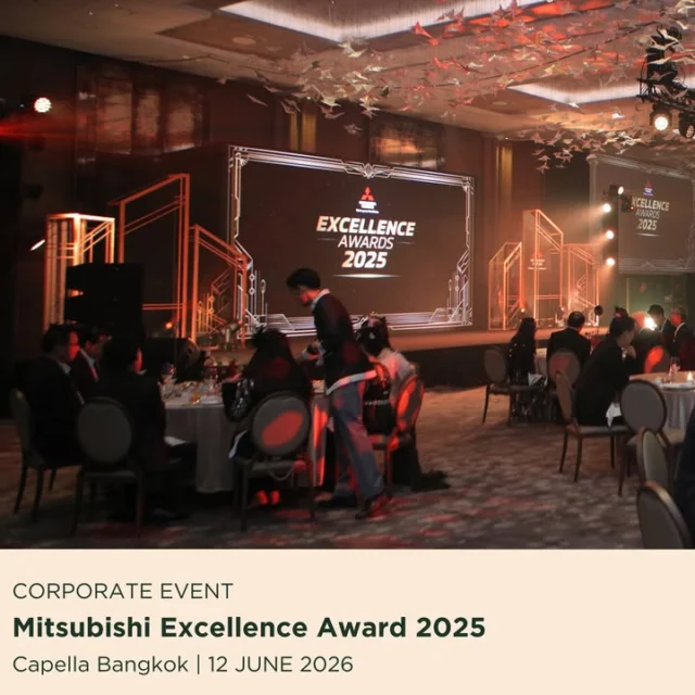 ร่วมเฉลิมฉลองความสำเร็จ
ไปกับแขกคนสำคัญในงาน 
Mitsubishi Excellence Award 2025 

กับค่ำคืนสุดพิเศษ ในโรงแรมระดับโลก 
ที่จัดขึ้นเพื่อมอบรางวัลแก่ผู้แทนจำหน่าย
ของครอบครัว Mitsubishi Motors Thailand 
ผู้สร้างผลงานยอดขายและดูแลลูกค้า
อย่างยอดเยี่ยมตลอดทั้งปี

ร่วมดื่มด่ำกับมื้ออาหารสุดพิเศษ 
ท่ามกลางบรรยากาศแห่งการเฉลิมฉลอง 
พร้อมบทเพลงไพเราะที่ช่วยเติมเต็ม
ทุกช่วงเวลาให้น่าประทับใจยิ่งขึ้น

อีกหนึ่งไฮไลท์สำคัญของค่ำคืน 
คือพิธีมอบรางวัลอันทรงเกียรติ
ให้แก่ผู้แทนจำหน่ายที่มีผลงานโดดเด่น 
ตลอดปีที่ผ่านมา

ทีมงานกอริล ขอขอบพระคุณ 
Mitsubishi Motors Thailand 

ที่ไว้วางใจให้เราได้เป็นส่วนหนึ่งในการดูแล
และดำเนินกิจกรรมตลอดทั้งงาน

ขอบคุณสำหรับความไว้วางใจ 
และขอแสดงความยินดีกับทุกความสำเร็จ
ในค่ำคืนแห่งความภาคภูมิใจครั้งนี้

Celebrating Excellence 
with Distinguished Guests 
Mitsubishi Excellence Award 2025 
An extraordinary evening honoring 
the outstanding achievements
of the Mitsubishi Motors Thailand dealer family.

A celebration of excellence, dedication,
and success throughout the year,
featuring a special dining experience,
live entertainment, and a prestigious award ceremony.

Gorilla Event proudly thanks 
Mitsubishi Motors Thailand
for their trust and partnership in delivering 
this memorable occasion.

ติดต่อและติดตามทีมลิงยักษ์ 🦍
🌐 www.GorillaEvent.com
📞 +66 83 498 0062
📧 info@gorillaevent.com 

 #corporateevent #Mitsubishi  #EventManagement #GorillaEvent