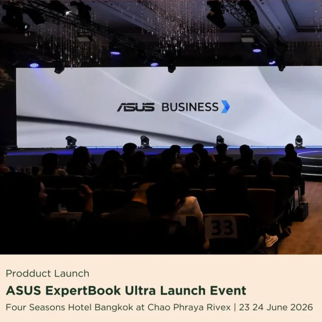เปิดตัวที่สุดของโน้ตบุ๊กธุรกิจแห่งปี
ASUS ExpertBook Ultra
บนเวทีอลังการด้วย LED Screen ยาวมากกว่า 32 เมตร
พร้อมทดสอบฟีเจอร์สุดโหดกลางเวที
และ Live Stream สดรับชมพร้อมกันทั่วโลก

สัมผัสประสบการณ์ผ่าน 3 ช่วงเวลาสำคัญ
✅ Partner Session
ต้อนรับพาร์ตเนอร์และแขกคนสำคัญ

✅ KOL & Friends of ASUS
 พบกับสื่อมวลชน KOL และ Friends of ASUS

✅ Celebration Party
ปิดท้ายด้วยมินิคอนเสิร์ตจาก ตู่ ภพธร

พร้อม Product Experience Zone
มากกว่า 22 Station

ที่เปิดให้ทดลองฟีเจอร์ของ
ASUS ExpertBook Ultra อย่างเต็มรูปแบบ

ขอขอบคุณ ASUS
ที่ให้ทางทีมงานกอริล
ได้ดูแลงานเปิดตัวครั้งสำคัญนี้ครับ

Introducing the Business Laptop of the Year
ASUS ExpertBook Ultra

Another successful product launch
delivered by Gorilla Event. 
➡️ Featuring a 32-metre LED screen,
➡️ live product demonstrations,
real-time live streaming,
and a Product Experience Zone
with over 22 hands-on stations.

The event featured three key moments:
✅ Partner Session
✅ KOL & Friends of ASUS Session
✅ Celebration Party with a special performance 
by Toh Phopthorn

Guests also enjoyed the Experience Zone, 
where they explored the features of 
ASUS ExpertBook Ultra up close.

Thank you ASUS for trusting 
Gorilla Event to be part of this important launch.

ติดต่อและติดตามทีมลิงยักษ์ 🦍
🌐 www.GorillaEvent.com
📞 +66 83 498 0062
📧 info@gorillaevent.com