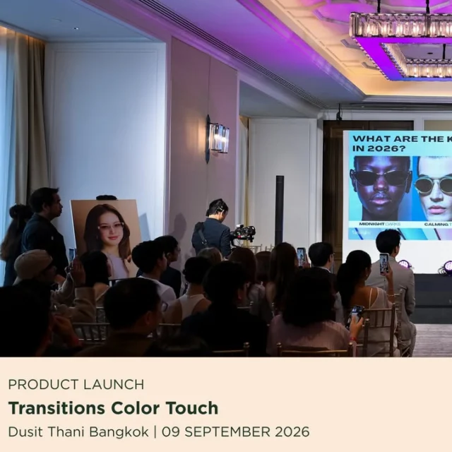 สดใสทุกเฉดสี กับ Transition Color Touch ✨
พร้อมออร่าความสดใสจาก

คุณโบว์ เมลดา Campaign Partner
ในงาน Transitions Color Touch Launch 
ที่ชวนเหล่าพาร์ทเนอร์และสื่อคนสำคัญ
มาร่วมสัมผัสการเปิดตัวนวัตกรรมเลนส์เปลี่ยนสีใหม่ 5 สี สุดใส

พร้อมสนุกกับกิจกรรม
อัปเดตเทรนด์แฟชั่นไปกับ
คุณปุ๊ก จงกล Fashion Guru แถวหน้าของไทย

และเซอร์ไพรส์อีกมากมายจาก Transitions 

ทีมงานกอริลขอขอบคุณ Transitions
สำหรับความไว้วางใจให้เราได้ดูแล
อีกหนึ่งช่วงเวลาการเปิดตัวสุดพิเศษครับ

See the world in brighter colours
with Transitions Color Touch 

Together with Bow Maylada, Campaign Partner,
the Transitions Color Touch Launch welcomed partners and media
to discover 5 new lens colours.

Guests enjoyed fun activities,
fashion updates with Pook from Vogue Thailand,
and special surprises from Transitions.

Thank you Transitions
for trusting Team Gorilla Event to bring this launch to life.
